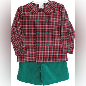 Bailey Boys Plaid Dressy Short Set